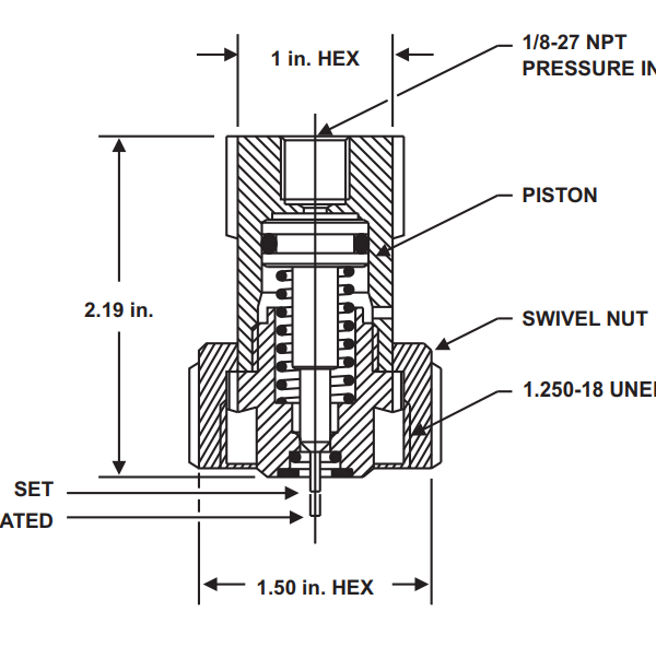 KIDDE 82-878737-000 Fire suppression system pressure control head