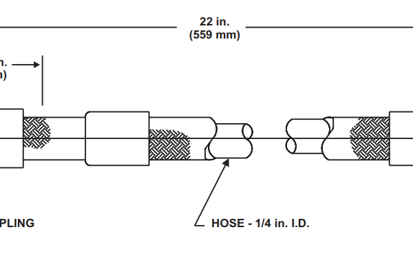 KIDDE WK-264987-000 CO2 Fire Suppression System Actuation Hose