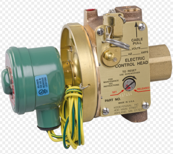 KIDDE WK-897494-000 CO2 and Clean Agent Fire Suppression System Electric and Cable Operated Control Head