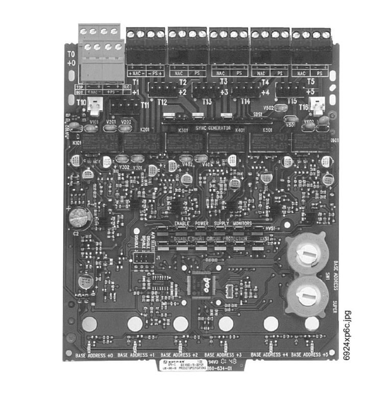 Notifier, XP6-C, XP6-C Transponder Control Module