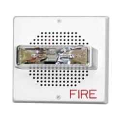 Wheelock, CH70-24MCW-FW, Chime Strobe, 24 VDC, Selectable Candela 15/30/75/110; Wall Mount, White