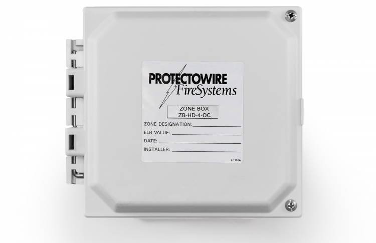 Protectowire, ZB-HD-4-QC (N4X), Heavy Duty Fiberglass NEMA-4X Type JIC Enclosure w/Compression terminals