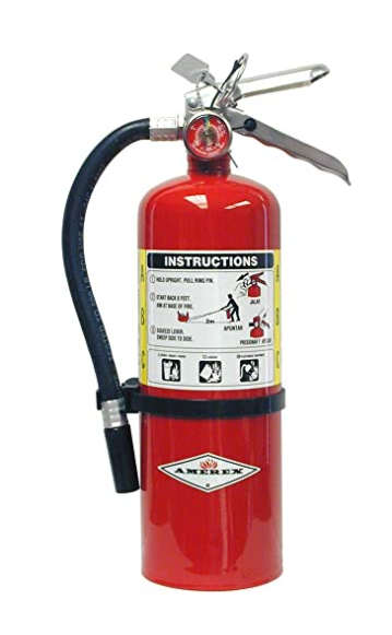 Amerex or Buckeye, A-22435, 5# ABC Fire Extinguisher with Wall Hanger